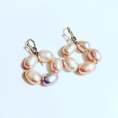 Modern Pearl Earrings 